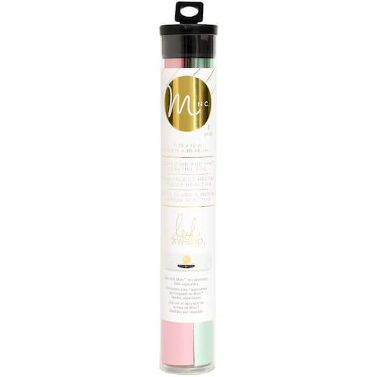 Heidi Swapp® Minc® 6.5" x 12" Mint & Light Pink Combo Reactive Foil, 4ct.